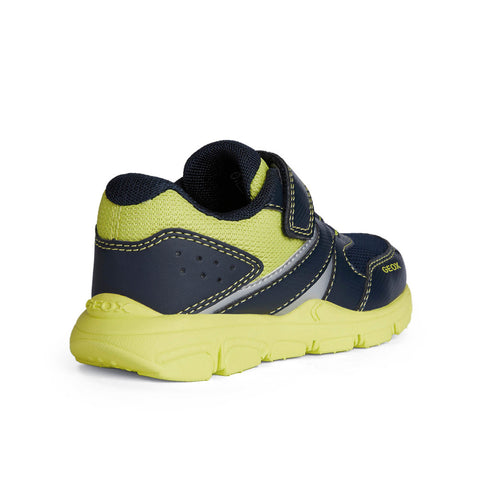 Geox J New Torque Boy Navy/Lime Trainers