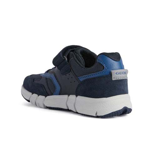 Geox J Flexyper Boy Navy/Dk Blue Trainers