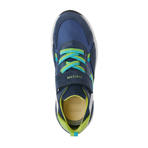 Geox J Briezee Boy Navy/Lime Trainers
