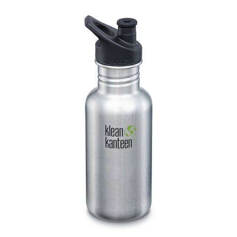 Klean Kanteen Classic Single Wall Bottle with Sports Cap 18oz/532ml