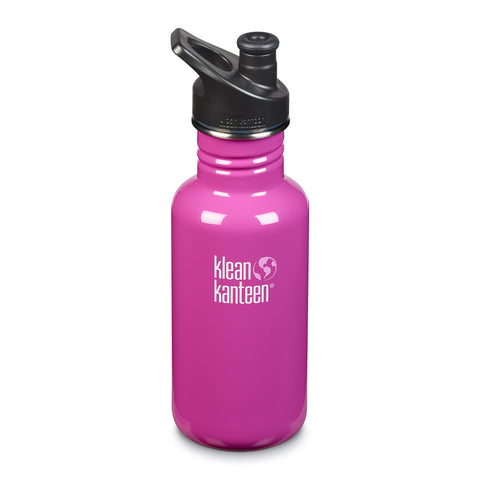 Klean Kanteen Classic Single Wall Bottle with Sports Cap 18oz/532ml