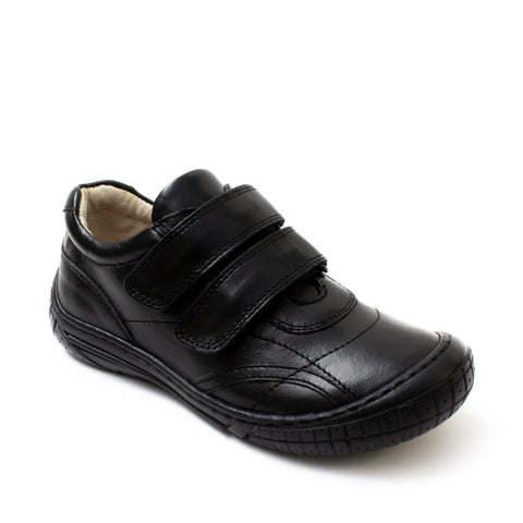Petasil School Shoes, Luke Black Leather from Naturally Kids Shoes
