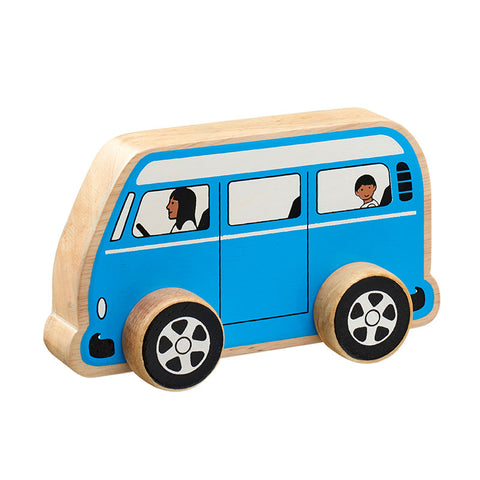 Blue Camper Van Lanka Kade Handmade fair trade wooden kids toy