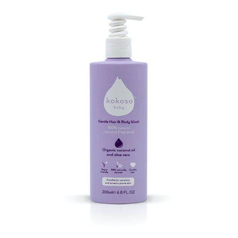 Kokoso Baby Hair and Body Wash: Softly Scented Coconut Fragrance