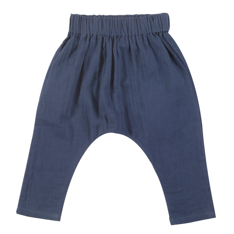 Pigeon Organics Baggy Pants Muslin Blue