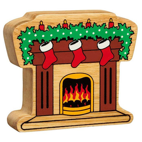 Lanka Kade Natural Fireplace With Stockings