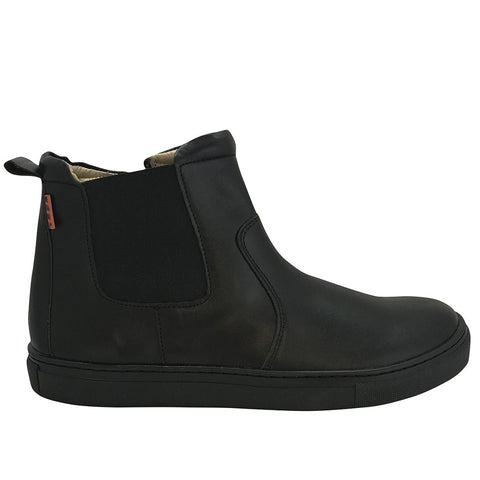 Petasil School Shoes, Candy Black Leather