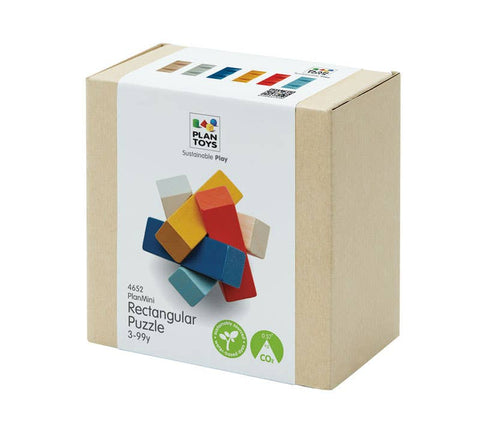 Rectangular Puzzle Wooden Game PlanToys