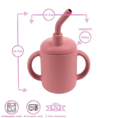 120ml Baby Silicone Sippy Cup - By Tiny Dining