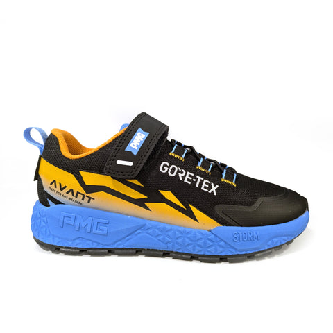 Black, orange and blue Primigi Gore-Tex Trainers from Naturally Kids Shoes