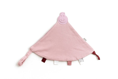 Cheeky Chompers Dusty Pink Neutral Comfortchew - Baby Comforter With Teether