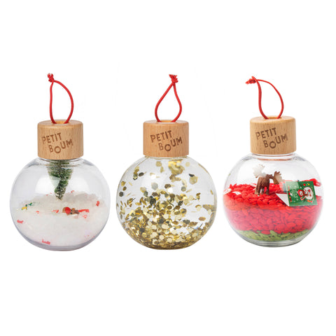 Petit Boum Sensory Toy Christmas Sensory Baubles