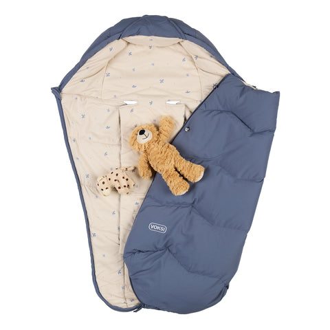 Voksi Explorer Footmuff/ Sleeping Bag Stone Blue - Clover
