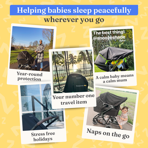Snoozeshade Original Deluxe Pram & Carrycot Sun/Sleep Shade