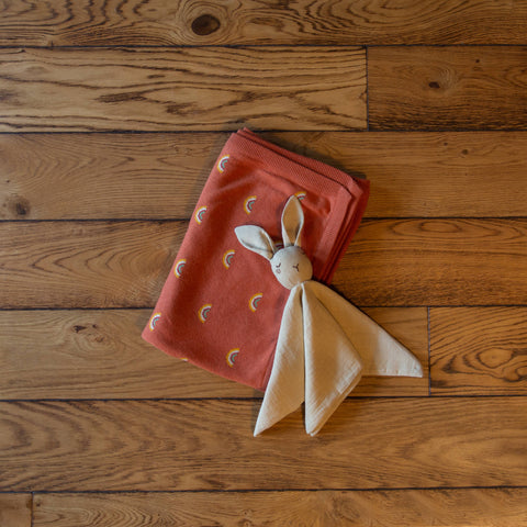 Little Green Radicals Rabbit Baby Comforter Toy