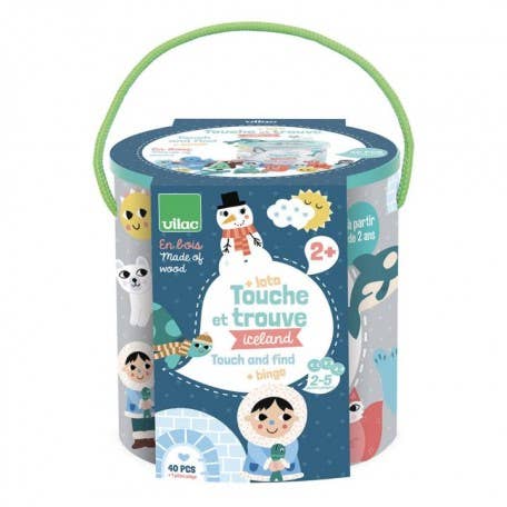 Vilac Iceland Touch and Find Game with Bingo Sensory Learng