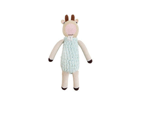 Crochet Baby Toy Goat rattle