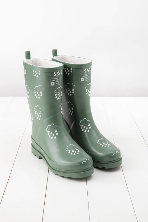 Grass & Air Khaki Adult Colour-Changing Winter Wellies