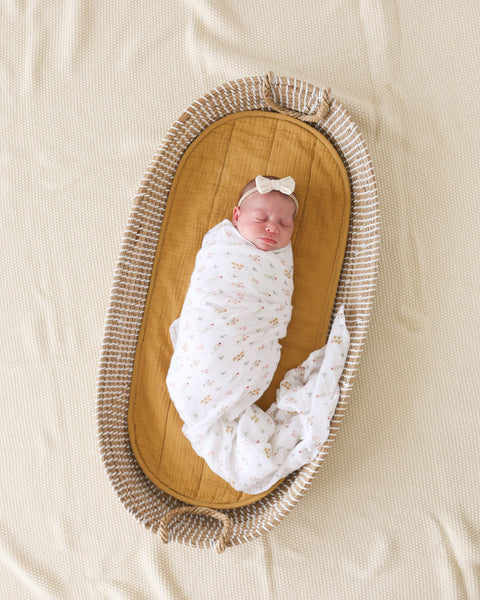 Lulujo - Cotton Swaddle - Kitty Cat & Flower Field 2 Pack