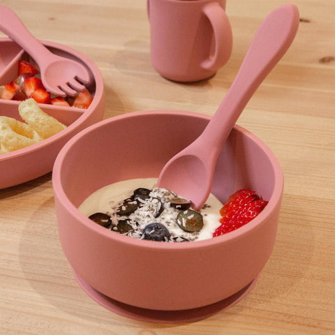 Baby Silicone Suction Bowl with Lid - By Tiny Dining