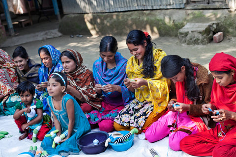 Crochet Baby Toy Goat rattle