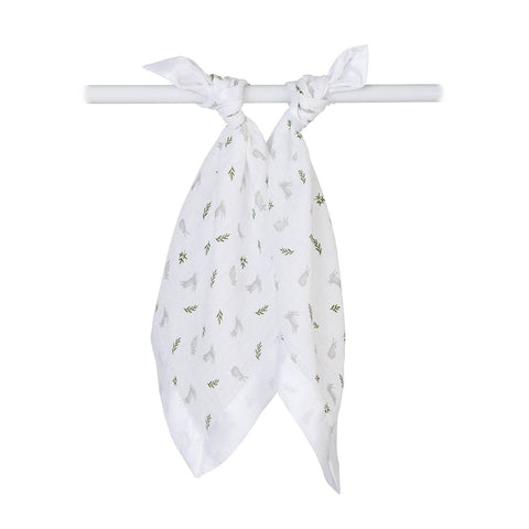 Lulujo - Muslin Security Comforter Blanket - Bunnies 2 Pack
