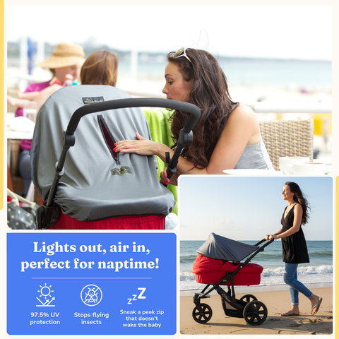 Snoozeshade Original Deluxe Pram & Carrycot Sun/Sleep Shade