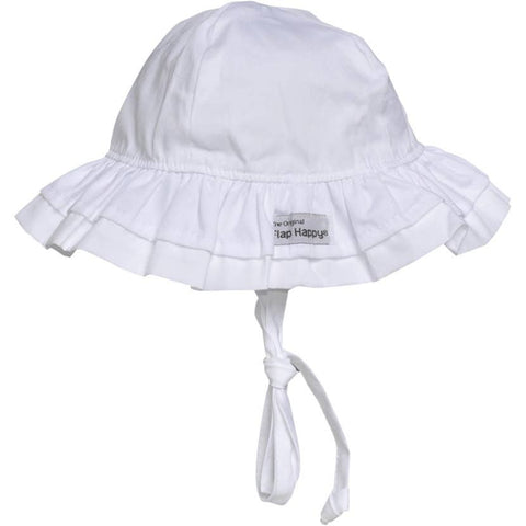 Flap Happy Baby UPF50+ Girls and Boys Double Ruffle Sun Hat