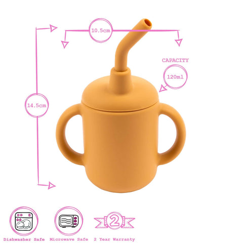 120ml Baby Silicone Sippy Cup - By Tiny Dining