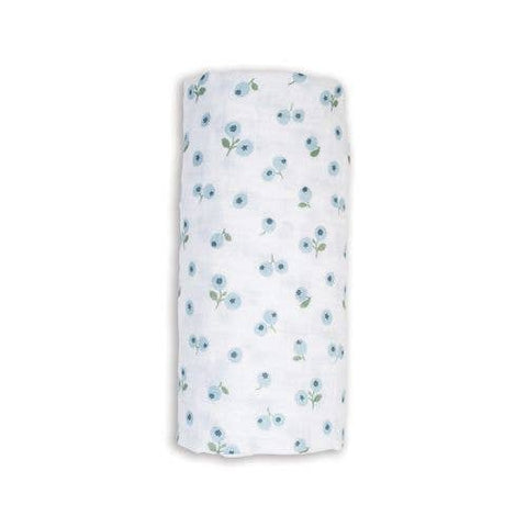 Lulujo - Muslin Swaddle - Blueberries