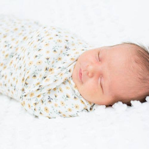 Lulujo - Cotton Swaddle - Vintage Floral / Dragonfly - 2 Pack