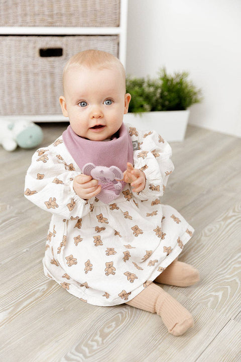 Cheeky Chompers Dusky Pink Neckerchew - Teething Dribble Bib  New Neutral range