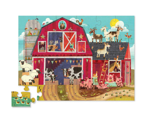 Crocodile Creek 36-Pc Puzzle/Barnyard Buddies