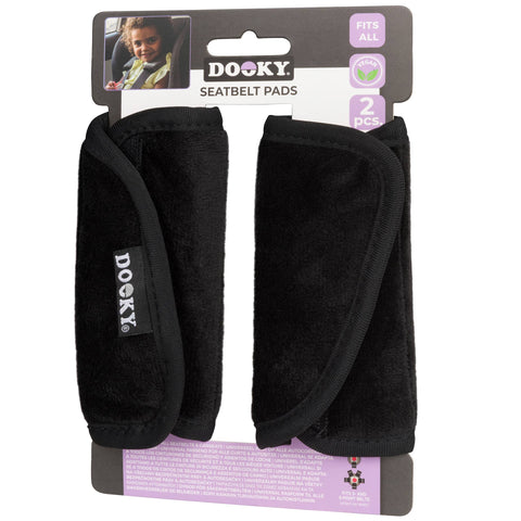Dooky Seatbelt Pads 2 Pack - Black