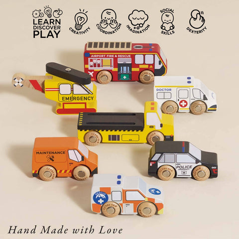 Emergency Helicopter & Rescue Car Gift Set