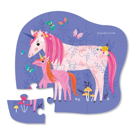 Crocodile Creek 12-pc Mini Puzzle/Unicorn Magic