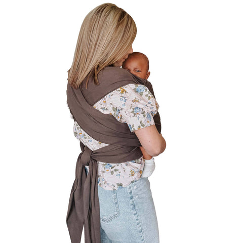 MOBY Classic Wrap Carrier for Newborns & Babies - Hickory