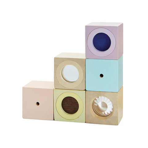 Plan Toys Sensory Blocks (Pastel) Baby Toy