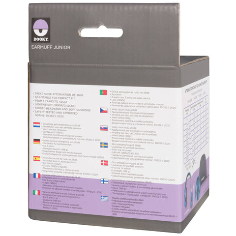 Dooky Junior Ear Protection - Blue - 3 Years +