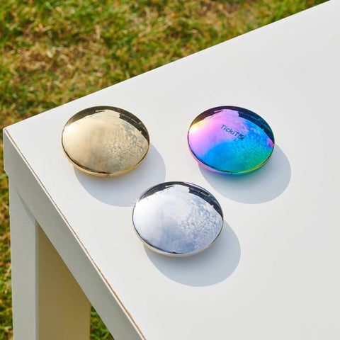 Sensory Reflective Sound Buttons -Baby Toy - Stainless steel sold individually