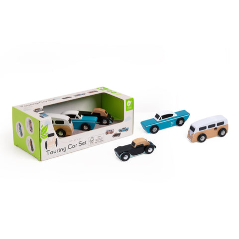 Classic World Touring Car Set Wooden FSC Vehicle Toy Set