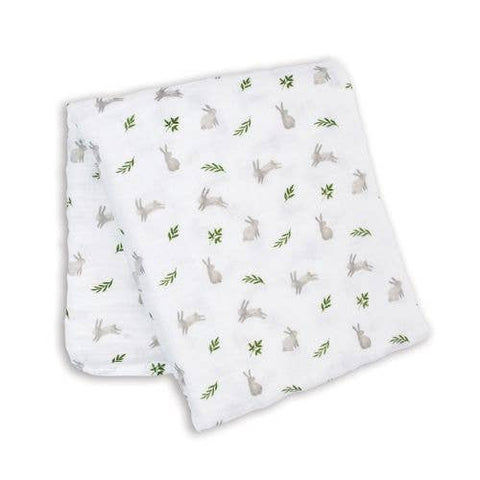 Lulujo - Muslin Swaddle - Bunnies