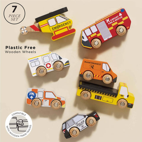Emergency Helicopter & Rescue Car Gift Set