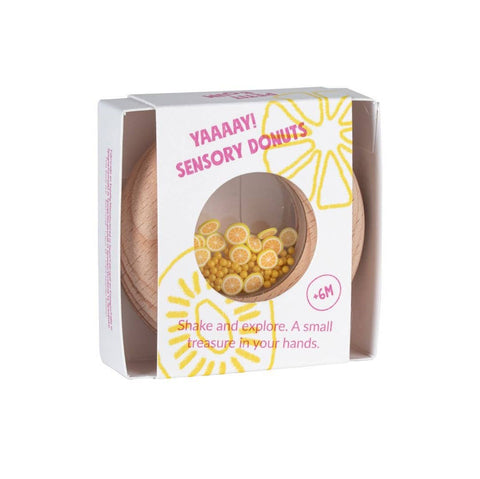 Petit Boum Sensory Play Toy Donut (Lemons)