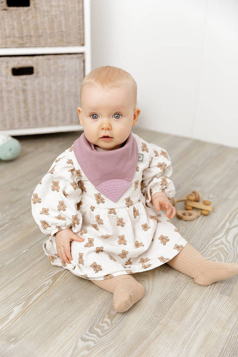 Cheeky Chompers Dusky Pink Neckerchew - Teething Dribble Bib  New Neutral range