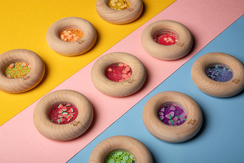 Petit Boum Sensory Play Toy Donut (Strawberries)