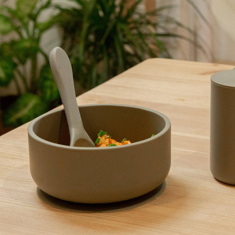 Baby Silicone Suction Bowl with Lid - By Tiny Dining