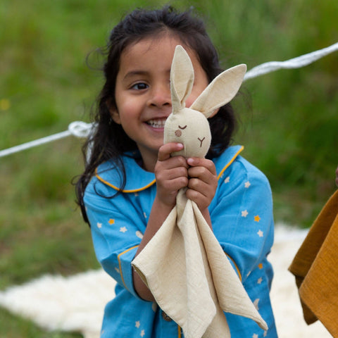 Little Green Radicals Rabbit Baby Comforter Toy