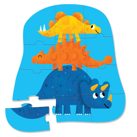 Crocodile Creek 12-pc Mini Puzzle/Dino Friends