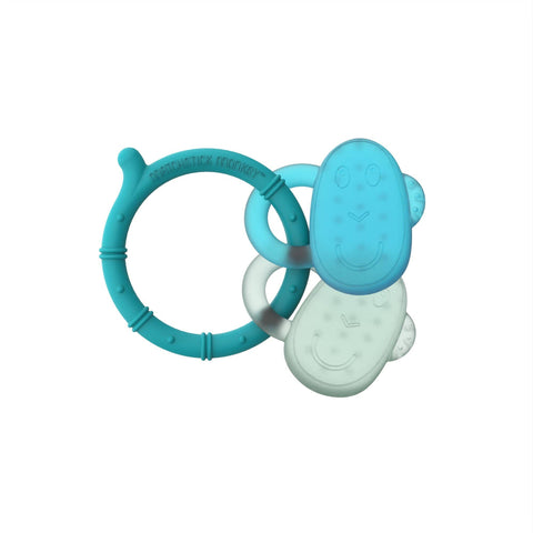 Matchstick Monkey Blue & Mint Green Cooling Teether